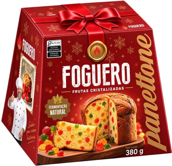 Panettone Foguero Frutas Cristalizadas